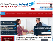 Tablet Screenshot of christoffersonmoving.com